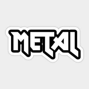 metal logo Sticker